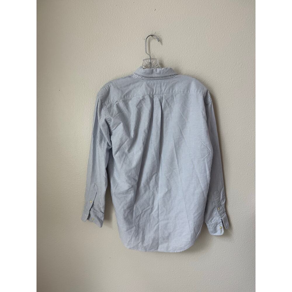 Vintage Ralph Lauren Sport 100% Cotton Striped Button Down Top Size 10 - Picture 2 of 6